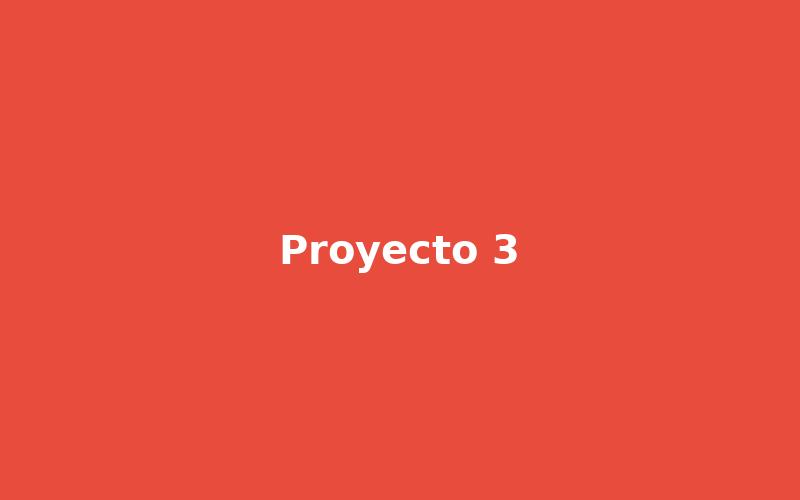 Proyecto 3