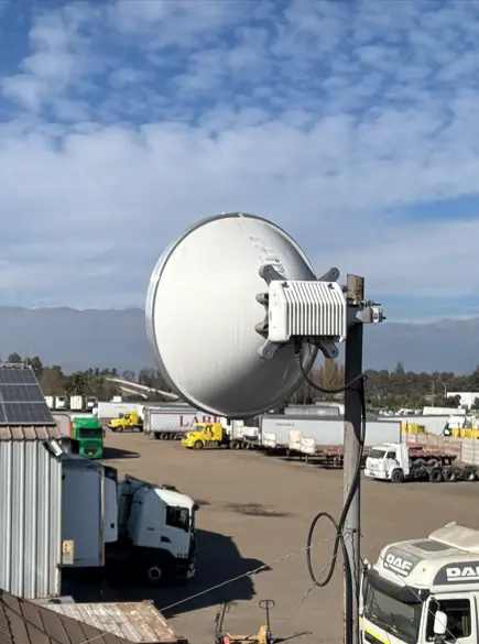 Enlace inalámbrico empresarial, instalación realizada por HRW.cl
